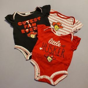 Huskers Bodysuit 3-6 months